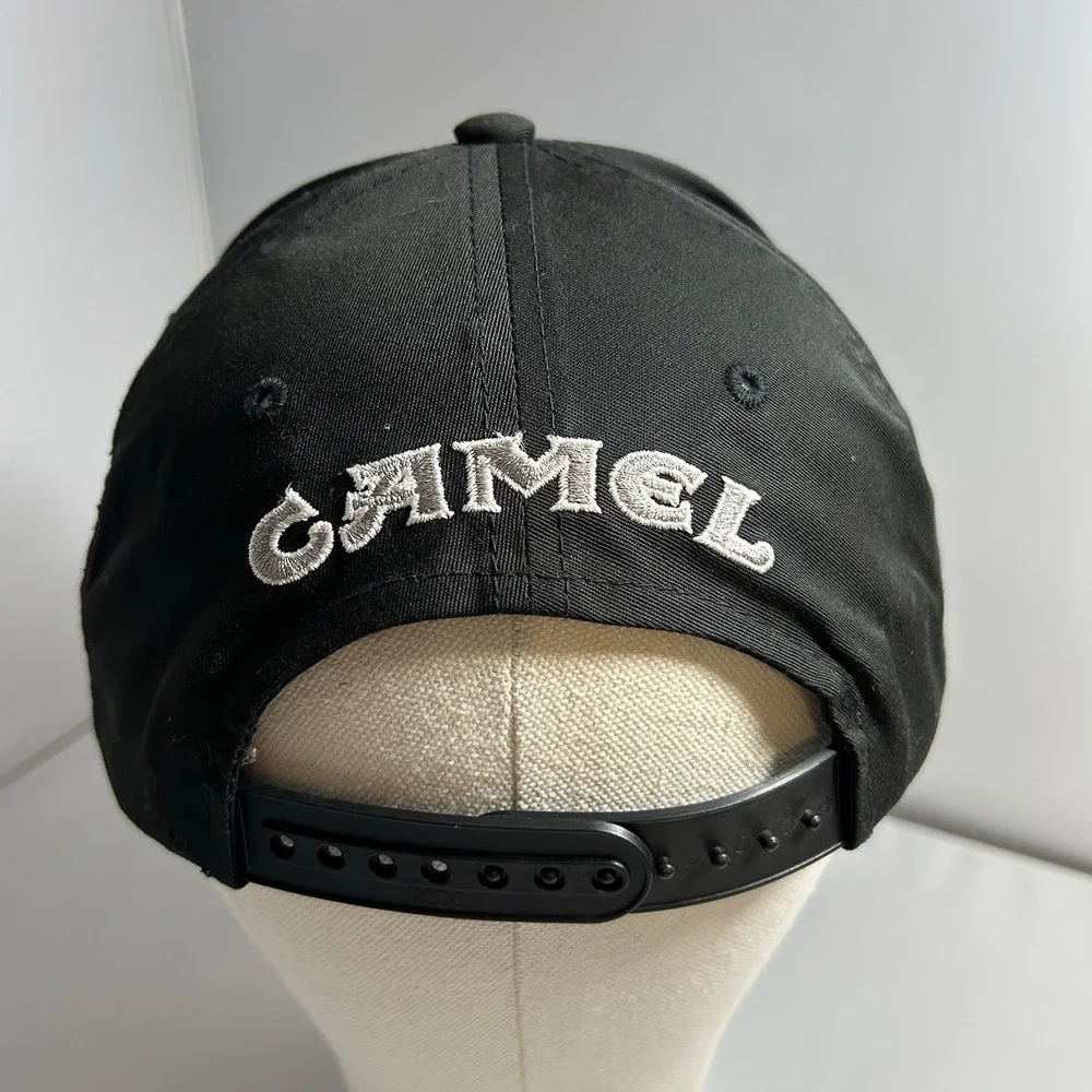 Vintage Camel Cigarettes Snapback Hat Joe Camel Logo Black Embroidered Cap RJRTC